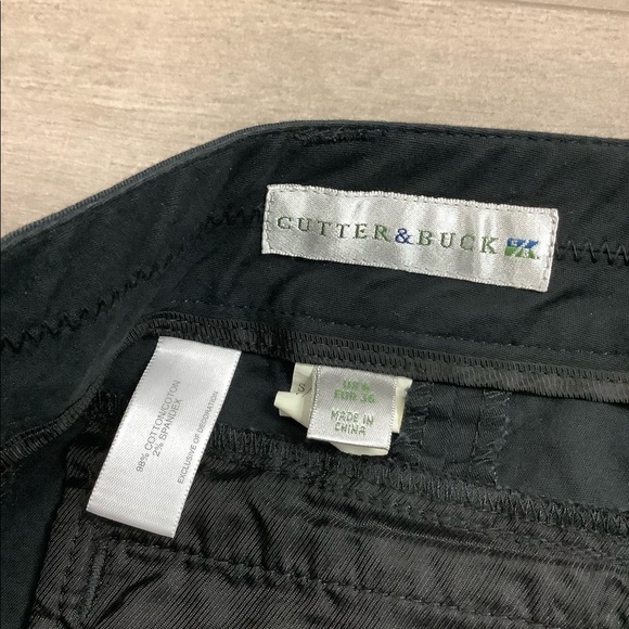 Women's Cutter & Buck Golf 6 S Small Chino Khakis Shorts Bermuda Black Stretch - Picture 9 of 10